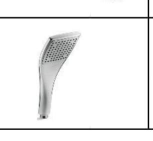 EO BIG SPATULA HANDSHOWER CHROME POLISHED